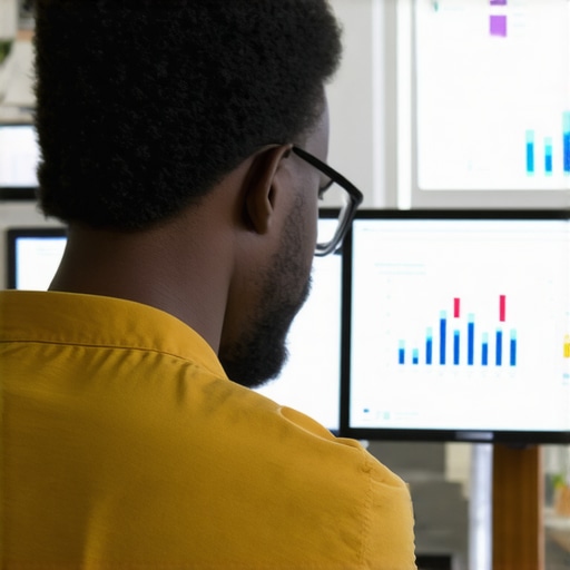 Business owner reviewing hyper-local data for SEO optimization