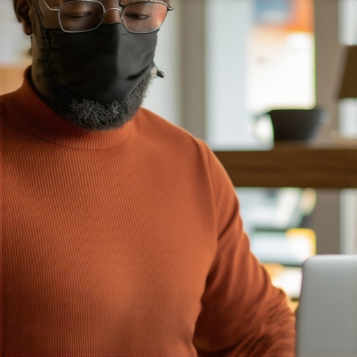 Small business owner working on Google My Business profile on a laptop.