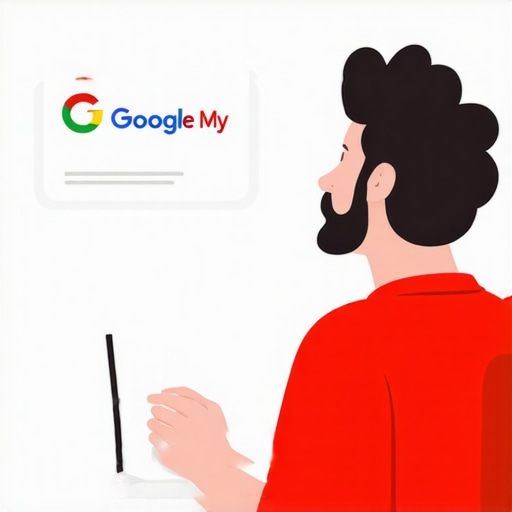 Business owner uploading images to Google My Business profile