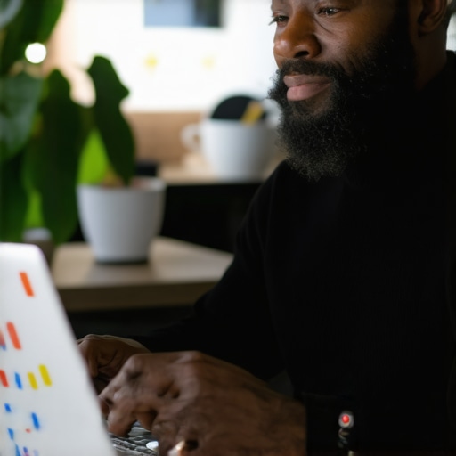 Business owner managing and updating online local listings across platforms for improved local SEO.