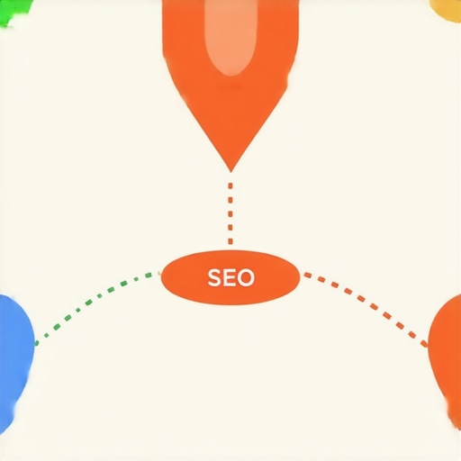 Illustration showing proximity, relevance, and local signals in map SEO